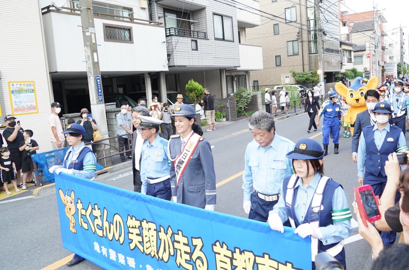 黒谷友香「亀有警察署一日署長」就任イベント【写真：竹内みちまろ】