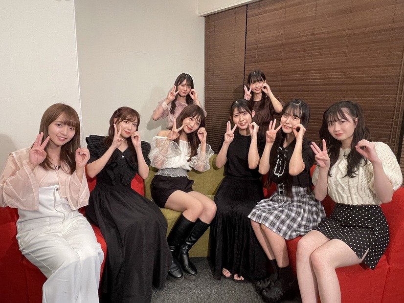 青海ひな乃、青木莉樺、江籠裕奈、太田彩夏、中野愛理、髙畑結希、林美澪、原優寧（いずれもSKE48）