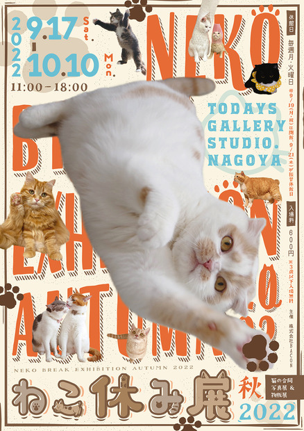 「ねこ休み展」秋の新作展が名古屋で17日から開催