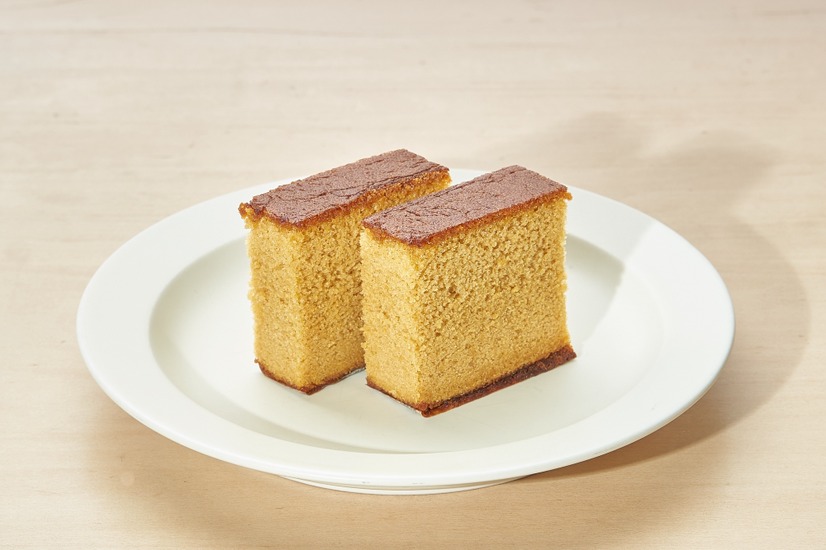 素焚糖を使用したカステラ