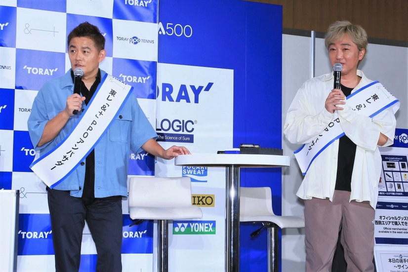 スピードワゴン(井戸田潤、小沢一敬)【撮影：小宮山あきの】