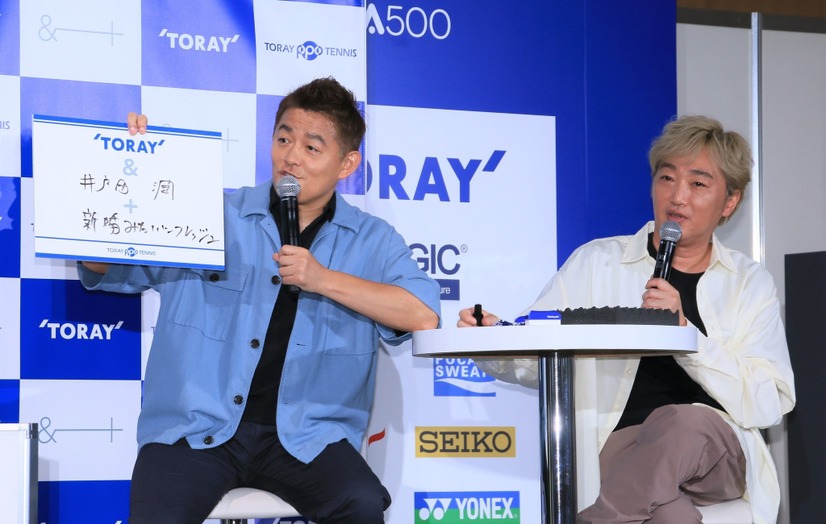 スピードワゴン(井戸田潤、小沢一敬)【撮影：小宮山あきの】