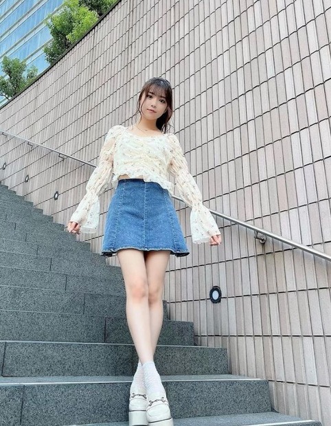 写真は貞野遥香（NMB48）の公式Instagramから（※写真は所属事務所より掲載許諾をもらってます）