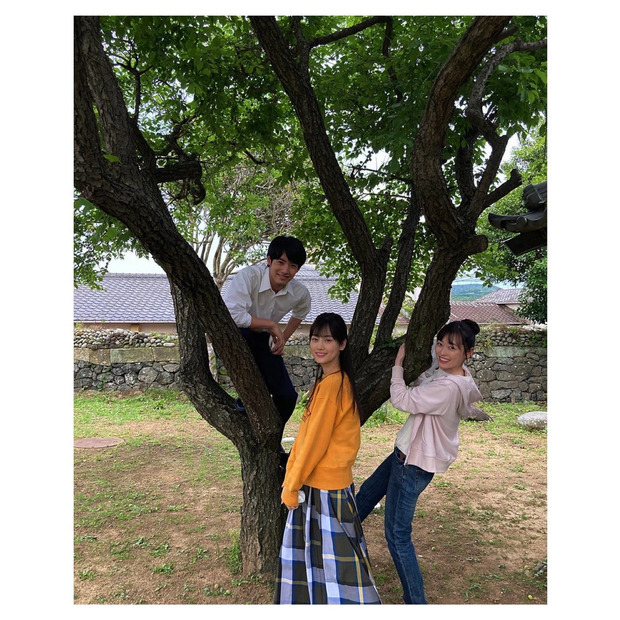 福原遥、赤楚衛二・山下美月との幼なじみ仲良し3ショット公開！朝ドラ『舞いあがれ！』