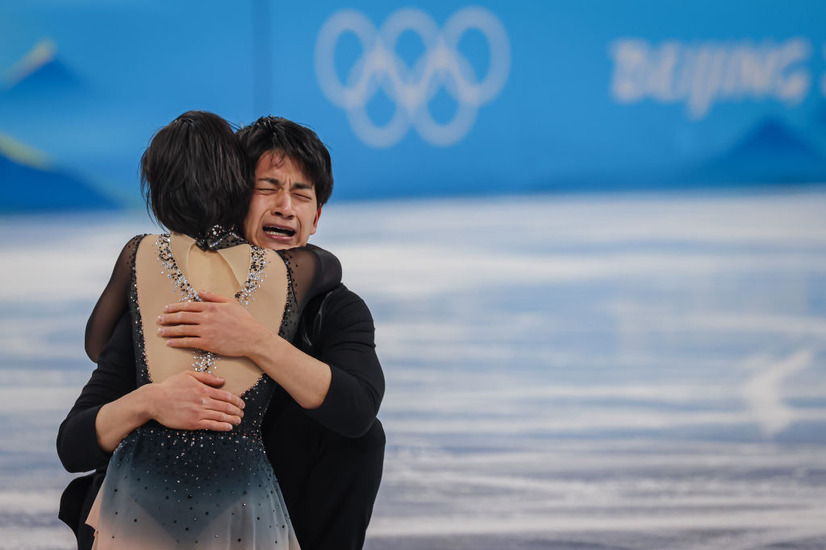 フィギュアスケートペア選手・三浦璃来＆木原龍一(Photo by Annice Lyn/Getty Images)