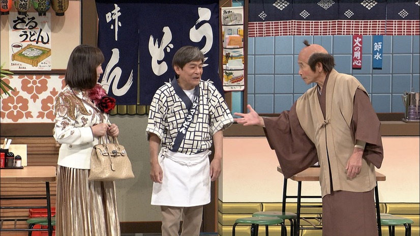 （左から）浅香あき恵、内場勝則、間寛平