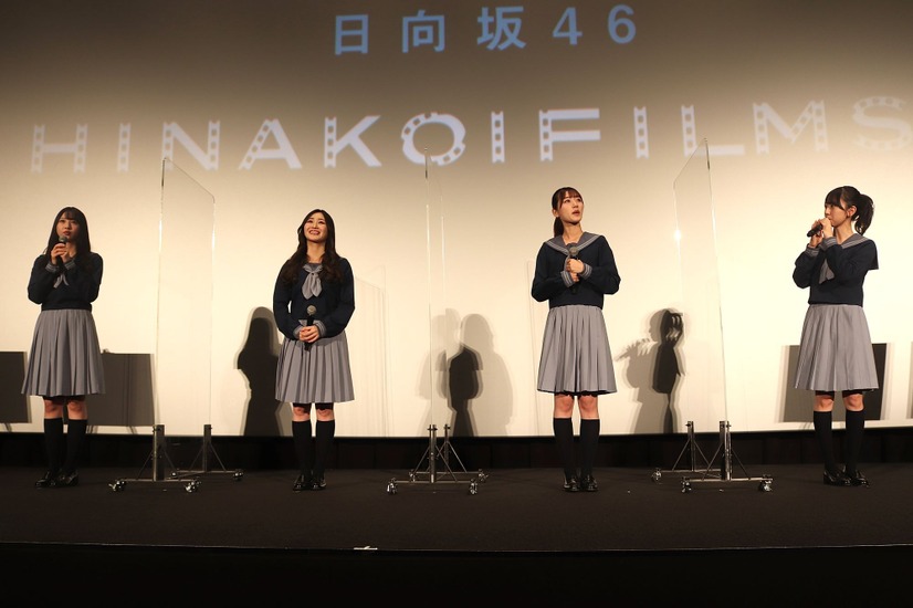 日向坂46(富⽥鈴花、潮紗理菜、佐々⽊美玲、⾦村美玖)【撮影：浜瀬将樹】