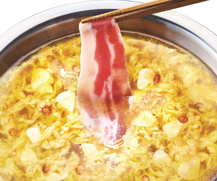 しゃぶしゃぶ温野菜からたっぷりにんにくの濃厚鍋登場