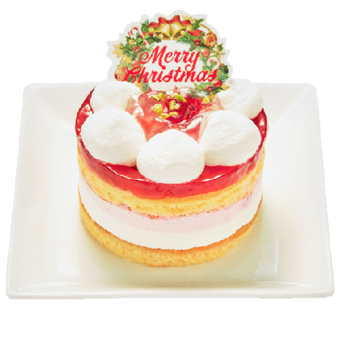 コミフベリーと豆乳クリームのXmasショートケーキ（1,480円）