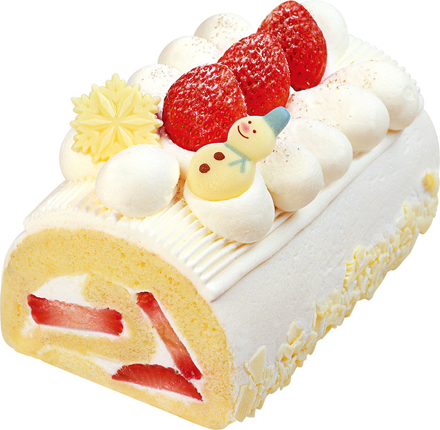 「雪降る苺のプレミアムロールケーキ」