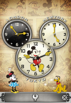 「Disney世界時計」