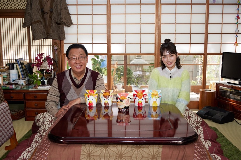 梅沢富美男、川栄李奈と父娘役　明太子コスプレで「明太キュンです」