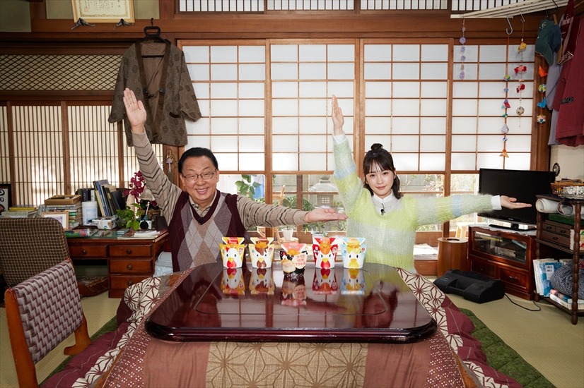 梅沢富美男、川栄李奈と父娘役　明太子コスプレで「明太キュンです」
