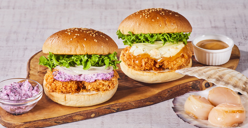 肉厚ホタテがゴロッと3つ！フレッシュネスバーガー、「ホタテフライバーガー」期間限定販売