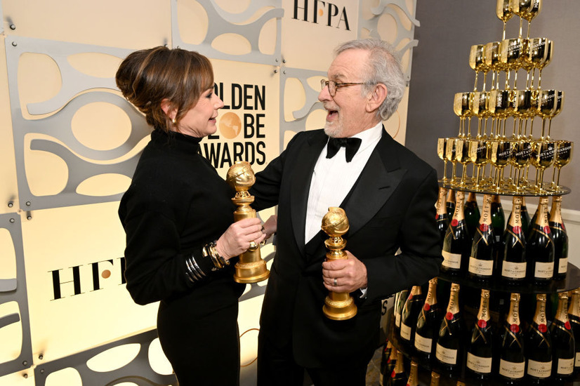クリスティ・マコスコ・クリーガー、スティーブン・スピルバーグ(Photo by Michael Kovac/Getty Images for Moët and Chandon)