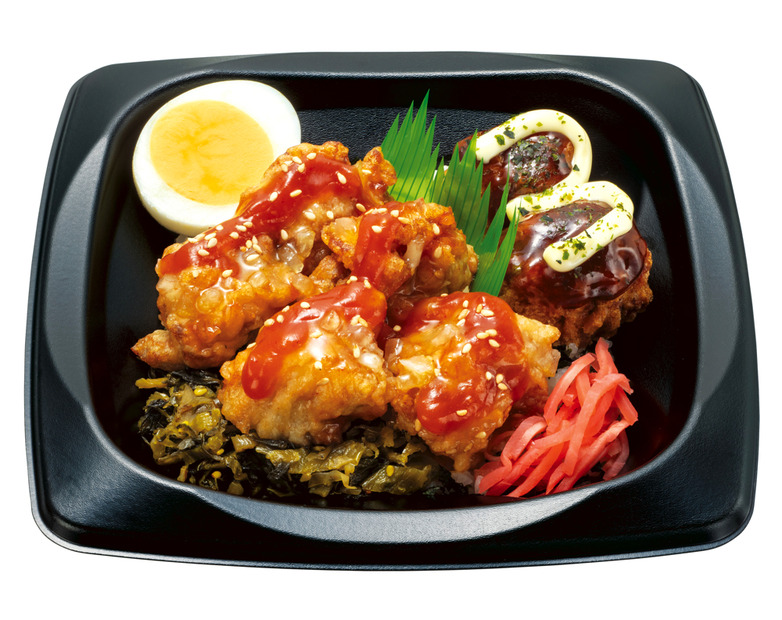 カリッジュ監修 ヤンニョムソース鶏唐とお好みソースマヨ謎唐丼