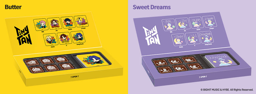 TinyTAN アクリルマグネット付チョコレート