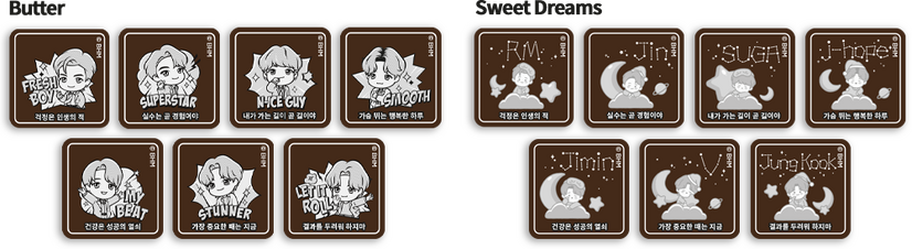 TinyTAN デザインチョコレート