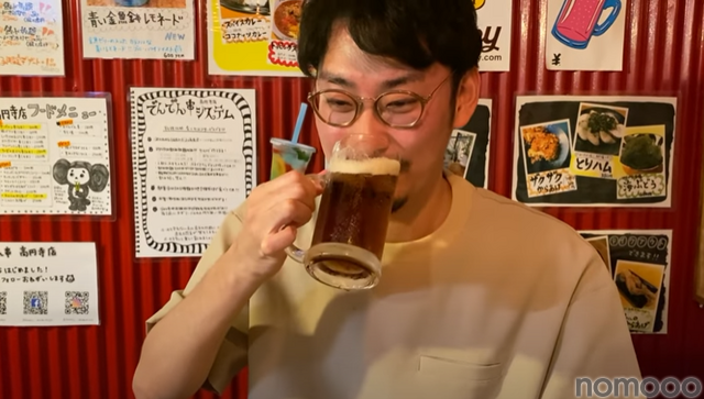 【動画あり】1分10円で飲み放題！？昭和レトロな居酒屋「でんでん串 高円寺駅前階段急店」に行ってきた