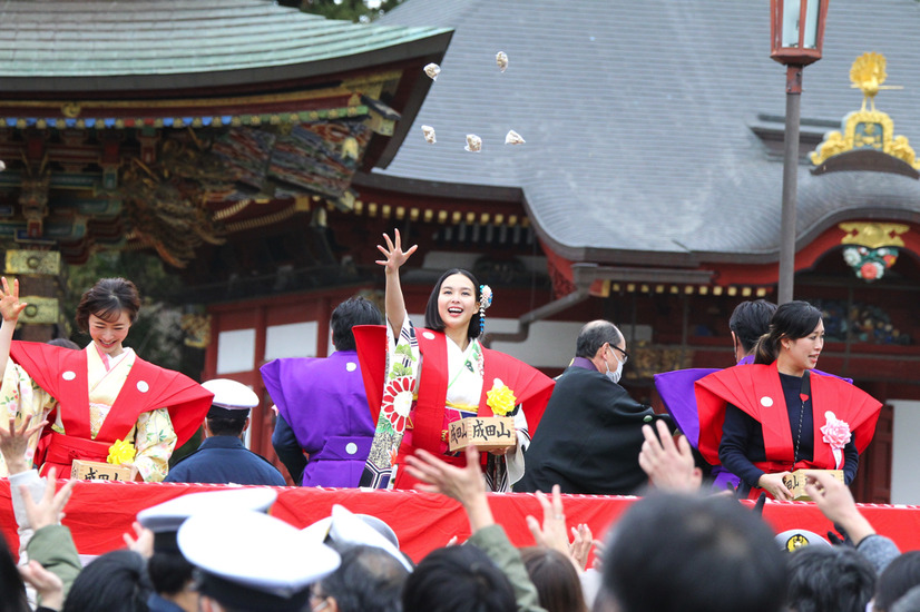 白河れい、成田山新勝寺の豆まき式に登場！「子供の頃は父（元貴乃花）が鬼役」と思い出も