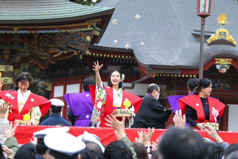 白河れい、成田山新勝寺の豆まき式に登場！「子供の頃は父（元貴乃花）が鬼役」と思い出も