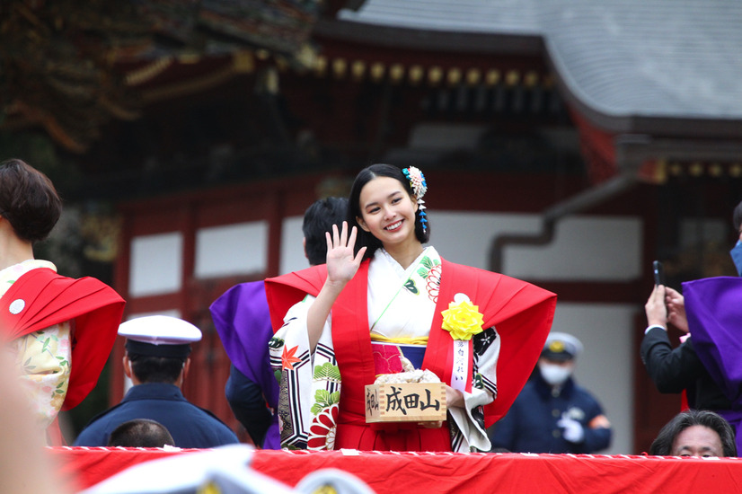 白河れい、成田山新勝寺の豆まき式に登場！「子供の頃は父（元貴乃花）が鬼役」と思い出も