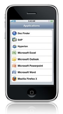 Citrix Receiver for iPhoneの画面（イメージ）