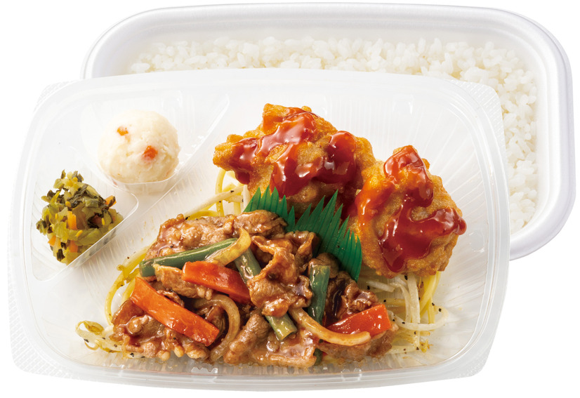 ヤンニョムチキン＆カルビ焼肉弁当