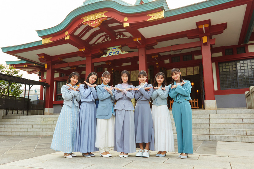 ※写真左から、大橋小春、馬越友梨、大嵩愛花、幸澤沙良、鈴木悠華、大平くるみ、田村藍
