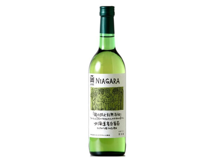 はこだてわいん　酸化防止剤無添加　ナイヤガラ　白