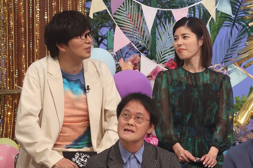 左から）土屋礼央、神田愛花（C）フジテレビ