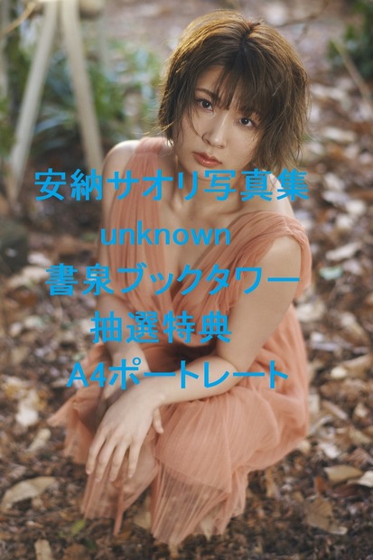 安納サオリ 1st写真集『unknown』書泉ブックタワー抽選特典A4ポートレート（c）東京ニュース通信社