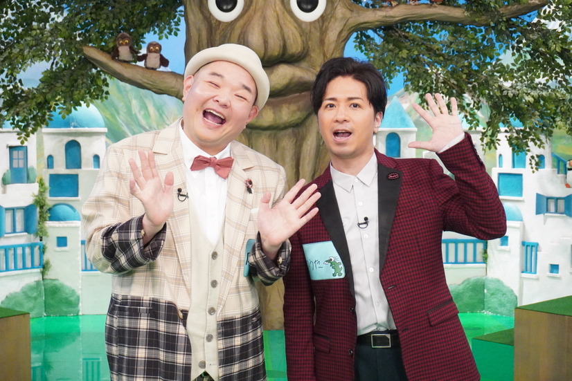 （左から）内山信二、山崎裕太（c）フジテレビ