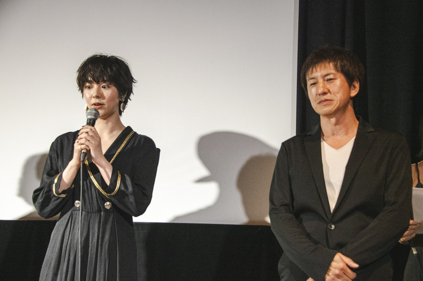 唐田えりかと佐向大監督【撮影：トミサト】