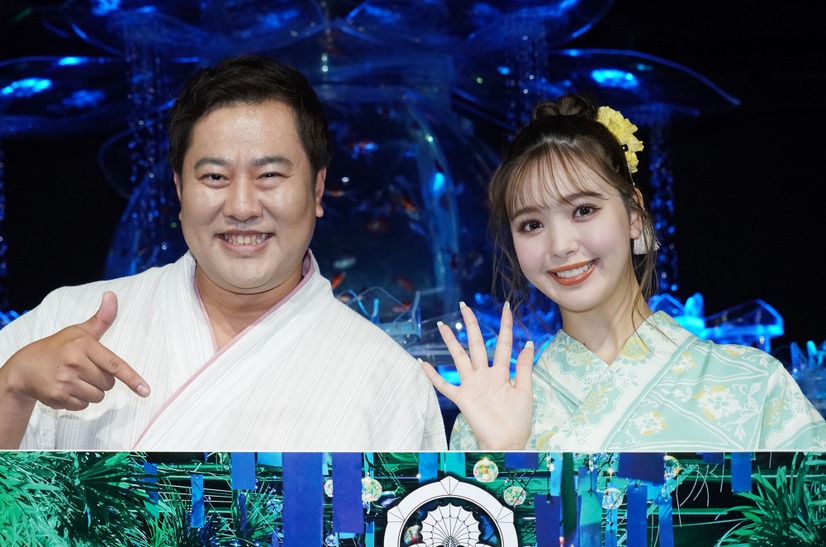 とにかく明るい安村、藤田ニコル【写真：竹内みちまろ】