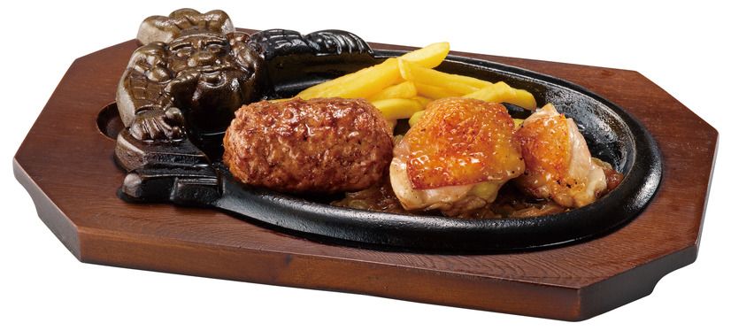 炭焼きがんこハンバーグ＆炭焼き阿波尾鶏ステーキ
