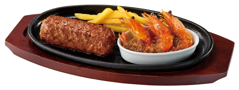 炭焼きがんこハンバーグ＆ガーリックシュリンプ