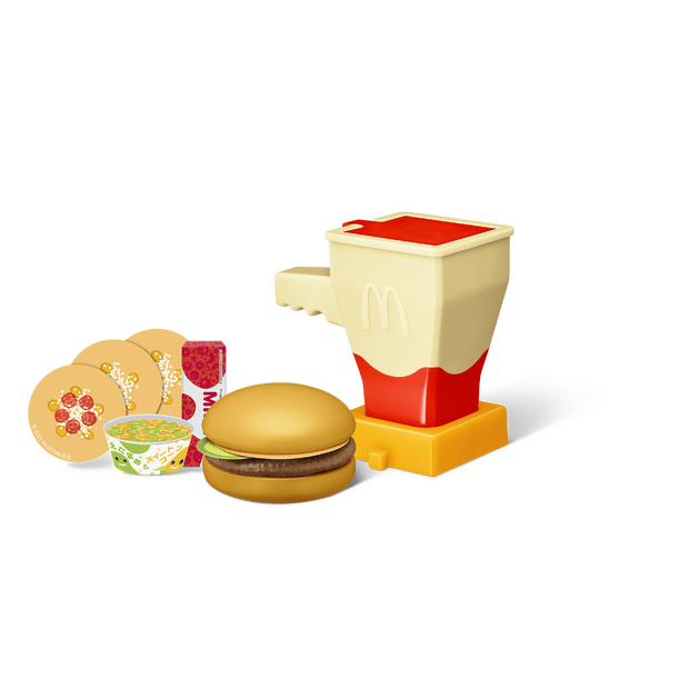 「マックアドベンチャー なりきりマクドナルド」【第1弾】ケチャップがおせる！ハンバーガーキット