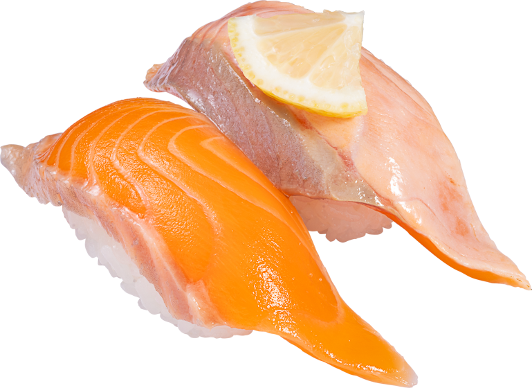 とっとり琴浦グランサーモン食べ比べ(生・塩炙り)