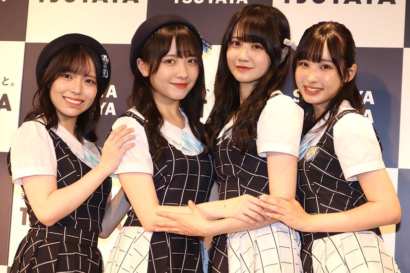 岩田陽菜、石田千穂、中村舞、沖侑果（STU48）【撮影：浜瀬将樹】