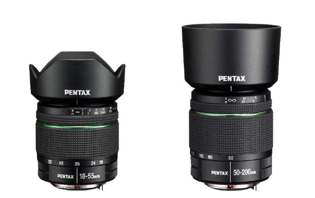 【左】smc PENTAX-DA 18-55mm F3.5-5.6AL WR【右】smc PENTAX-DA50-200mm F4-5.6ED WR