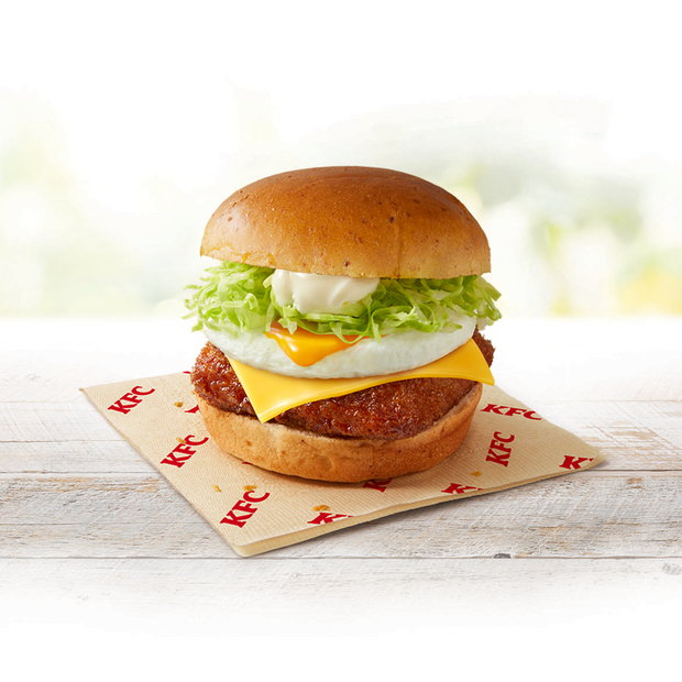 とろ～り月見チーズ和風カツバーガー