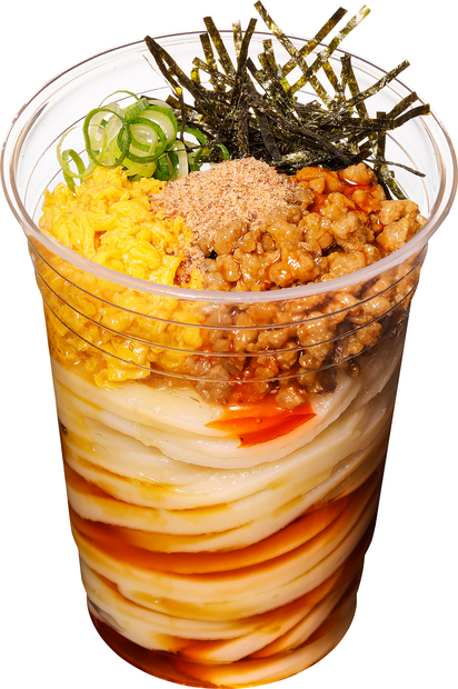 ピリ辛肉そぼろぶっかけうどん