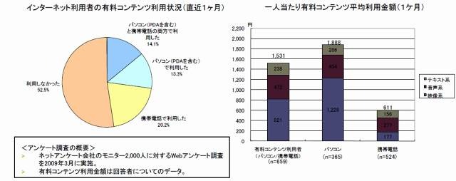 有料ネットコンテンツの内訳