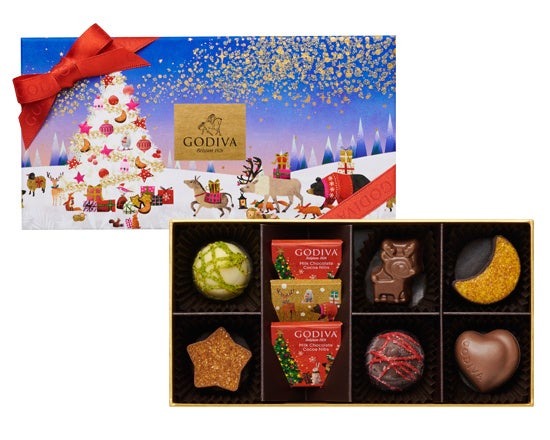 「ゴディバ 星降る森のクリスマス コレクション」