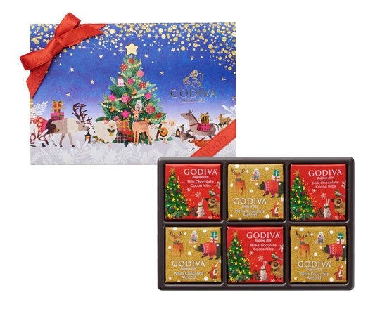 ゴディバ 星降る森のクリスマス カレアソートメント