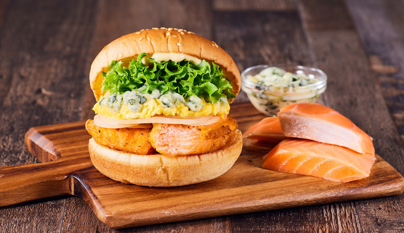 フレッシュネスバーガー「キングサーモンバーガー」
