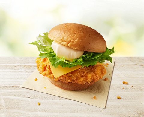 「チーズチキンフィレバーガー」