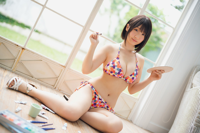 ヤングアニマル21号に登場の伊織もえ（撮影＝井田達也）