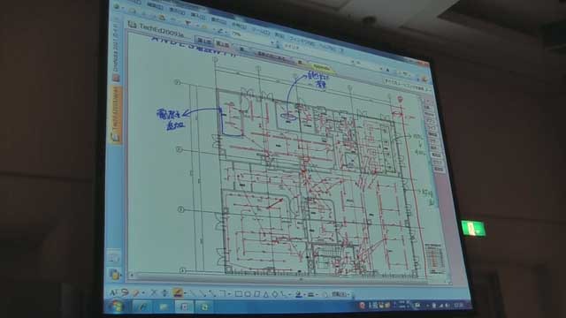 細かいCADで作成した図面の修正も、リアルタイム共有で説明しながら修正を伝えることができる